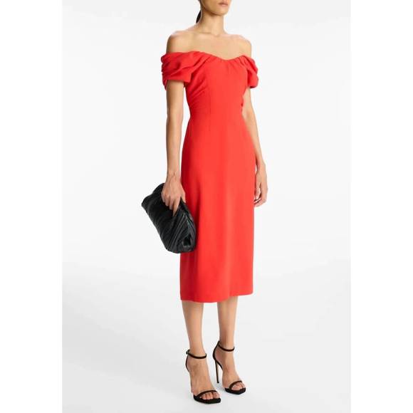 NEW A.L.C. red nora dress in red - Picture 2 of 5